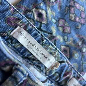 Pilcro Anthropologie Corduroy Geometric Patterned Pants Size 28